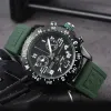 الرجال الفاخرين يشاهدون Avenger Quartz Endurance Pro Designer Watch Chronograph Montre عدة ألوان مطاطية معصم الرسغ الرسمي SB048