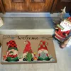 Carpets Christmas Floor Mat Kitchen Carpet Merry Doormat Party Santa Claus Snowman Gnome Anti-Slip