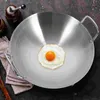 Pans нержавеющая сталь Wok двойная ручка Wok Circular Lote Wok Традиционное в стиле Гуанчжоу Panl2403