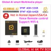 BOX NEWGLOBAL AI 3FNF/5FNF Asia Bästa Android TV -låda AI Voice Dual WiFi 4+64GB Hot I Korea Japan Canada USA SG PK Evpad TV Box 6P 6S