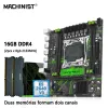 Cartes mères Hinist x99 COMBO MOTHERS COMBO XEON E5 2640 V3 KIT CPU LGA 20113 2 * 8GB = 16 Go DDR4 RAM Memory Support NVME SATA M.2 USB 3.0 PR9