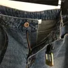 Floquer des shorts en jean à lettre brodée avec ceinture de créateurs de créateurs concepteurs classiques jeans hip hop pantalon court streetwear