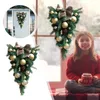 Fiori decorativi ghirlanda con luci 2024 Decorazioni natalizie in Pvc Simulazione dell'albero Simulazione Fiore Fiore Finestre Finte