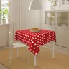 Table de nappes de pois vintage