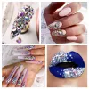 Décorations mixtes AB Glass Crystal Diamond Flat Rinason Nail Art Decoration doigts 21 Boîte de grille ACCESSOIRES ACCESSOIRES