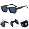 Солнцезащитные очки Soei Fashion Square Women Shades UV400 Винтажный синий чай панк мужчина солнцезащитные очки