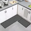 Carpets Simple Printed Kitchen Floor Mat Oil Resistant Waterproof Fashionable Dirt Long Area Bedside