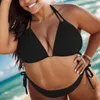 Dames badmode dames zwempak vaste plus size push bikini gevoerde badpak ingesteld zwemmen grote maten sexy hawaii