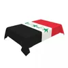 Bordduk Rektangulär vattentät oljebeständig flagga av Irak-dukdukstödet Elastiska kant täcker 45 "-50" passform
