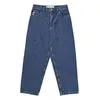 Big Boy Jeans Y2K Pantalon Hip Hop Cartoon Graphic Brodery Retro Blue Baggy Jeans pour hommes
