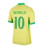 2024 Maglie da calcio Brasile L.Paqueta Neymar Vini Jr.23 24 25 P.Coutinho Richarlison Shirt da calcio G.Jesus T.silva Bruno G. Pele Casemiro uomini DONNE DONNE BAMBINI SET FULL SET JERSEY