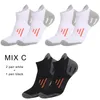 Men's Socks 3 Pairs Sport Ankle Athletic Low-cut Sock Thick Knit Outdoor Fitness Breathable Quick Dry Wear-resistant Warm