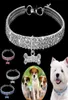 Dog Apparel Crystal 3 Rows Elastic Pet Necklace Chain Cat Collar Supplies Small Jewelry Tag Accessories6339284