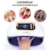 Sensores Sun H4 Plus Lámpara de hielo para uñas de manicura Lámpara de uñas LED UV 72W Curado Gel esmaltar Hine con un temporizador 36 liderado