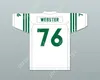 Anpassat namnnummer Mike Webster 76 Rhinelander High School Hodags White Football Jersey 1 Top Stitched S-6XL