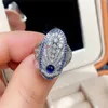 Anelli a grappolo anelli estetici in stile occidentale HUITAN per donne Luxury Ladys Finger Accessori festa Regalo di compleanno di compleanno Hot 2021 Jewelry240408