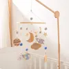 Baby Bed Bell Mobile Rattle Toys 012 Months Space Planet Pendant Crib Toddler Rattles Carousel Kid Musical Gifts 240408