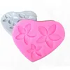 Sugarcraft Plumeria Flor Silicone Mold T Ferramentas de decoração de bolos de molde