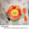 Pankets Baby Toys Rangement Boîte Canvas Panier de rangement de girafes Lion Giraf