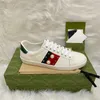 Men Women Sneaker Casual Shoes Top Quality Snake Chaussures Leather Sneakers Ace Bee Embroidery Stripes Shoe Walking Sports Trainers guccis shoes