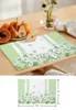 Table Mats Flower Daisy Spring Summer Simple Placemat For Dining Tableware Kitchen Dish Mat Pad 4/6pcs Home Decoration