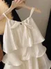 子供の花の女の子の袖なしのプリンセスドレスビンテージキッズガールズスペインスタイルのレイヤードバースデーウェディングパーティードレス240403