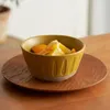 Ciotole insalata di frutta giapponese ciotola retrò semplice tavolo di lusso leggero livello di alto livello di bell'aspetto ceramico per la casa