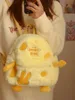 Girl Student plush small Backpack Female fluffy Cheese backpack Cute school bag 240329