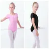 Stage Wear Girls Ballet Leotards Professional Gymnastics Leotard Dance Bodysuits Algodón de manga larga Bodysuit para bailar