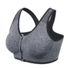 Reggiseni Bras Fregabile con cerniera anteriore Sport Sports Wirefree imbottite Push Up Top Up Fitness Gym Yoga Allenamento reggiseno Tops