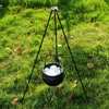 Decorações de jardim Halloween Outdoor Campfire Tripé Big Witch Caldeirão Decoração Candy Bucket na varanda externa