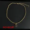 Gold Plated Brass Copper Pendant Necklace Chain Fashion Women Never Fading Designer Necklaces Choker Pendants Wedding Jewelry Love Gifts