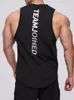 Mężczyźni kamizelki mięśni bawełniana bielizna bez rękawów Top Top solidne kamizelki Undershirts Oneck Gymblothing Bodybuilding Tops 240408