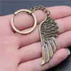 Keychains 1pcs Big Angel Wing Moto Keychain Accessories Jewellery Diy Ring Size 28mm