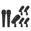 Microphones PGA Drum Microphone SevenPiece Set Loose Pieces Wired Dynamic Mic Components For Band And Live Performance