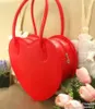Evening Bags Girls Womens Lolita Sweet Heart Shaped Handbag Makeup Should Messenger Satchel Purse Black Pink Red Cosplay 5Colors 2024