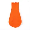 Hundekleidung Kleidung Windhund Rollkragenpullover Baumwollfaden Stretch Orange Unterhemd für kleine und mittelgroße Hunde geeignet