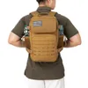 QT QY 25L HACKPACK TATTICHE MILITALE PER UOMINO LASER Army Laser Taglia Molle Daypack Small Bug Out Bag Gym Ruckack con doppio porta a coppa 240328