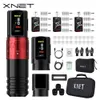 Xnet Vipera Wireless Tattoo Machine Kit Justerbar stroke 2442mm OLED Display 60st Mixed Cartridge för konstnärer 240327