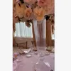 Centrotavola alti per matrimoni cristallo vaso per vaso di piedistale per le tavoli Vasi ad alte vasi poppa
