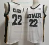 2024 Final Four Jerseys Women College Basketball Iowa Hawkeyes 22 Caitlin Clark Jersey Home Away Yellow Black White Men Youth Kid Girl