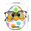Güneş Gözlüğü Çerçeveleri Paskalya Yumurtası Karikatür Desen Ahşap Gözlükler Depolama Rafı Ekran Çerçeve Tutucular Organizatör