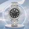Mens Wluxuryaterproof Watches Black Dial Limited Edition Herr Automatisk klockdesigner klockor armbandsur man automatisk mekanisk klocka hög kvalitet 361