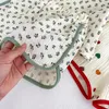 Baby piżama zestaw dla dziewcząt dla dzieci Dziecięce nadruk krótkiego rękawu oddychanie bawełniane ubrania domowe dzieci piżamę top 2pcs 240325