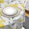 Tabela de mesa Flores amarelas de aquarela abstrata toca de mesa à prova de água à prova d'água para refeições de decoração de festa de casamento