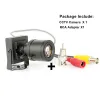 Kameror 2.812mm / 922mm / 622mm Varifocal Zoom Mini Security Camera Analog Manual Justerbar lins + RCA Connector -bil förbi