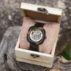 Montre-bracelets 2024 Arrivée Bobobird Men's Mechanical Watch with Unique Wooden Dail élégant Horloge Mouvement automatique Accessoire de mode