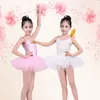 Abbigliamento da palcoscenico per bambini imbrattare la gonna da ballo da ballo da ballo costumi esercitati abiti da piccolo principessa soffice