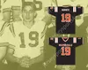 Niestandardowy numer nazwiska Joe Namath 19 Beaver Falls High School Tygrys Black Football Jersey 2 Top Szyged S-6xl