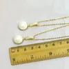 Colliers de pendentif 10 pièces Collier de perles de coquille blanche pealrs bijoux pendentifs mode 51914